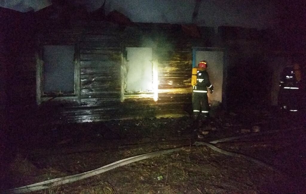 Пожар в д. Люшнево Барановичского района