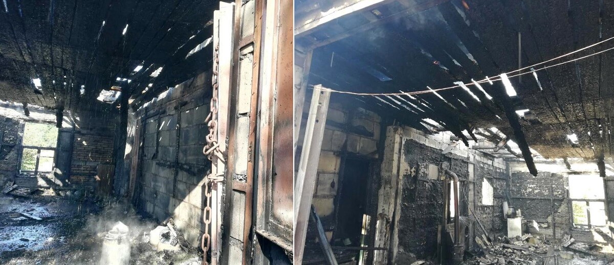 Пожар в д. Микуличи Барановичского района