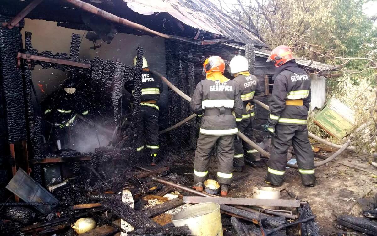 Пожар в пос. Светлый Барановичского района