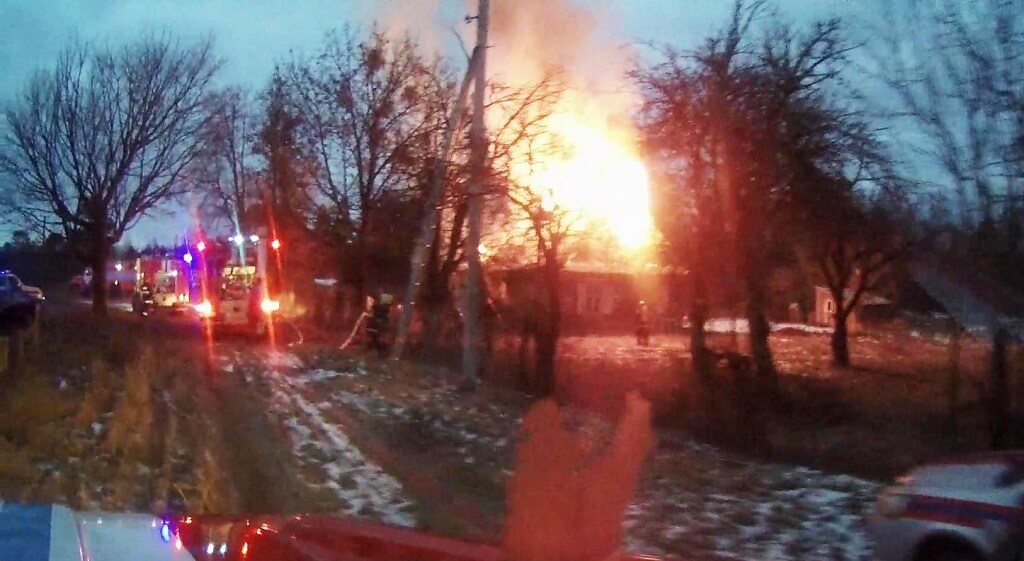 Пожар в д. Гута Барановичского района
