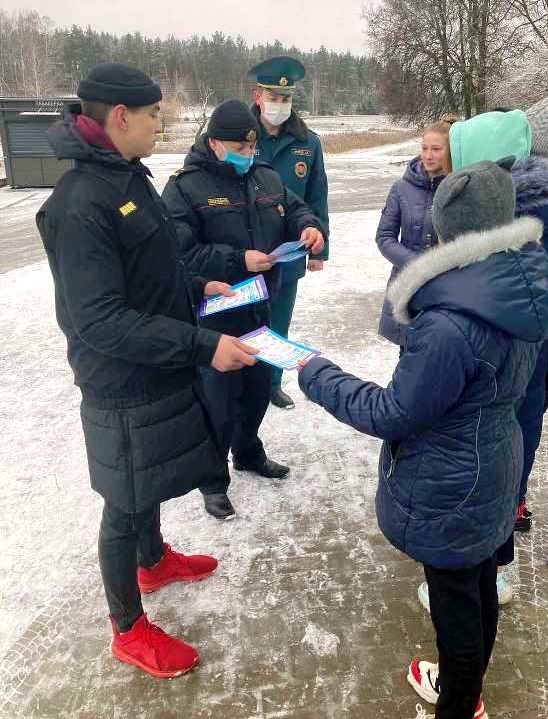 Зимний патруль МЧС Барановичи