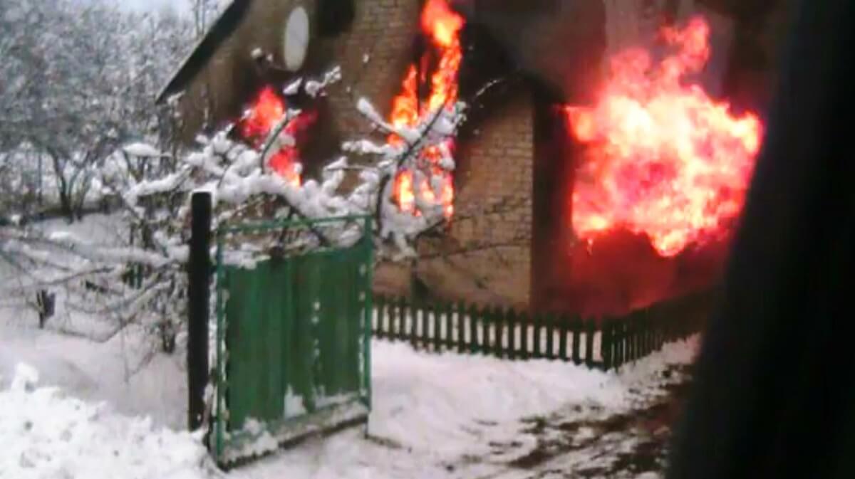 Пожар в д. Заполье Барановичского района