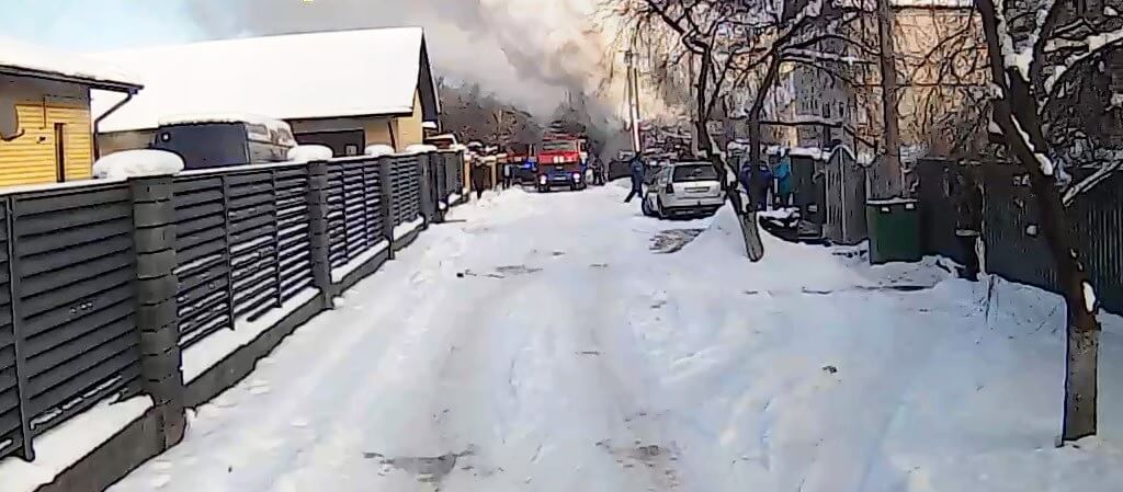 Пожар гараж 4-й пер. декабристов Барановичи