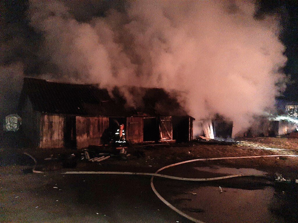 Пожар сараи ул. Мицеквича Барановичи