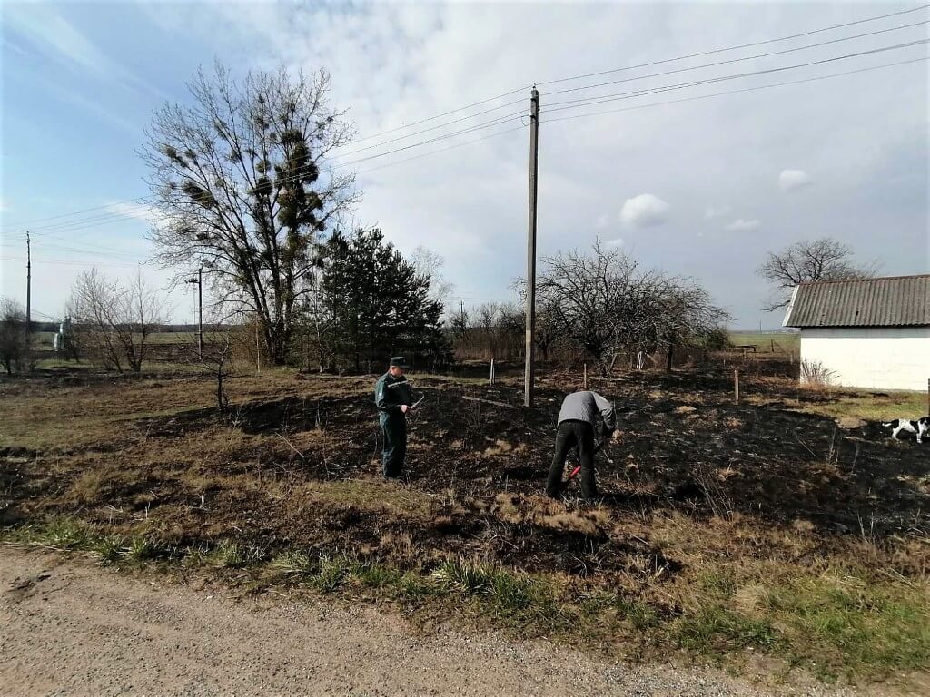 Весенние палы травы МЧС Барановичи