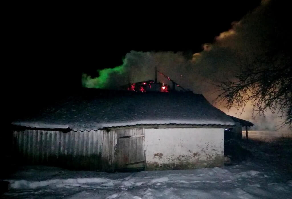 Пожар с гибелью в д. Нагорная Барановичского района