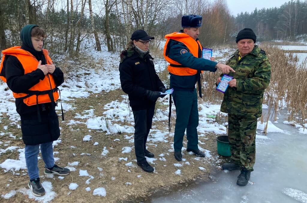 Зимний патруль Барановичи МЧС