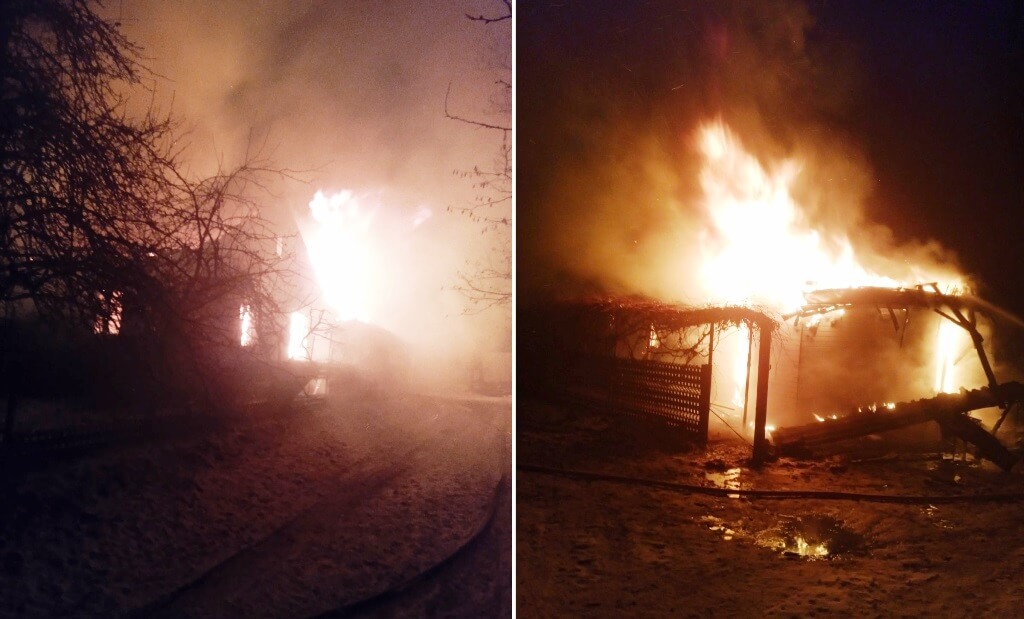 Пожар в д. Войковичи Барановичского района МЧС