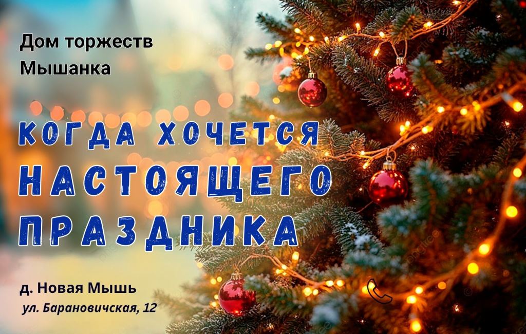 Зимний отдых за городом Барановичи Дом торжеств Мышанка