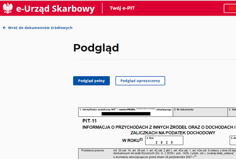 Как в Польше проверить PIT-11 и изменить ПИТ-37 онлайн Профрекрутингцентр