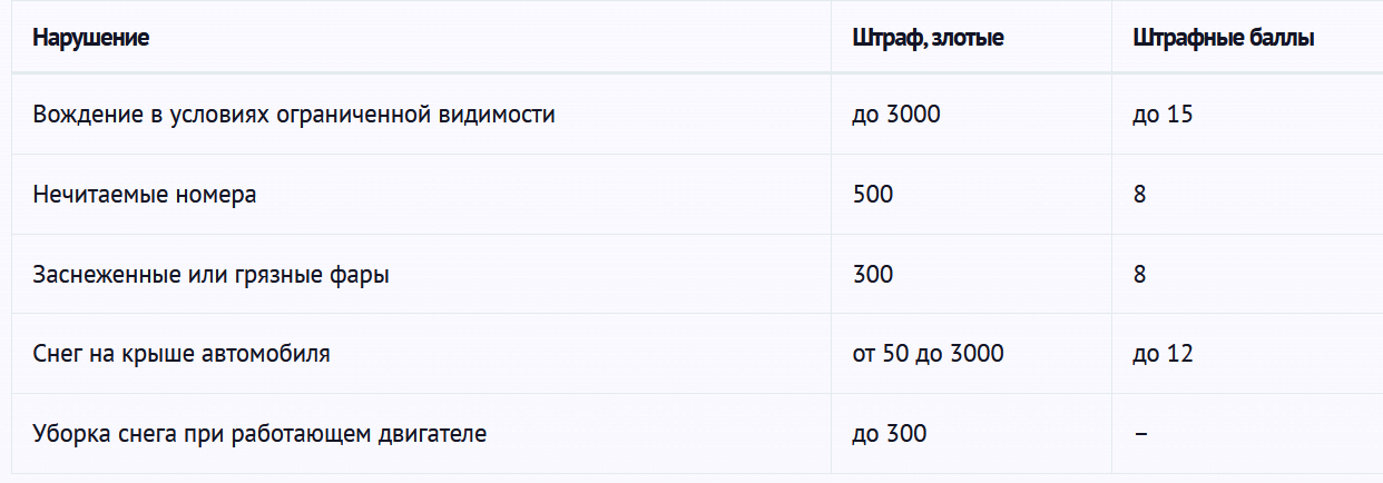 Штраф за очистку авто от снега в Польше Профрекрутингцентр